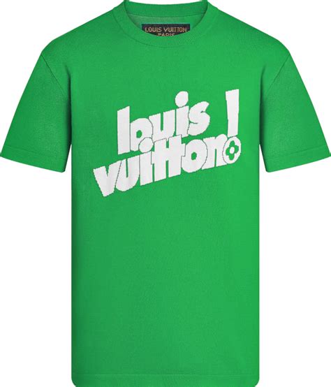 louis vuitton white green t shirt